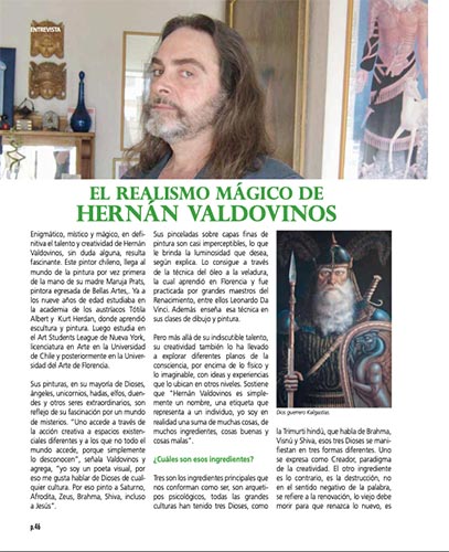 Hernan Valdovinos en Revista Bienestar y Salud